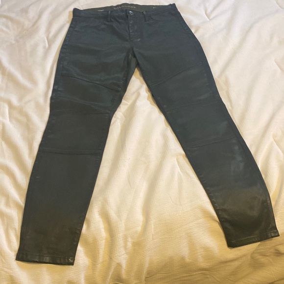 Brand New Dark Green Faux leather pants - Picture 1 of 2
